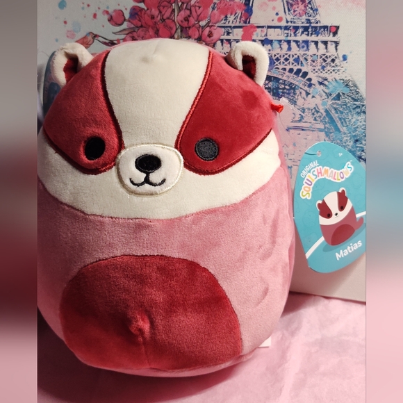 Matias the Badger 8"in Squishmallow from the Wildlife Squad- NWT- 2023 - Picture 2 of 6